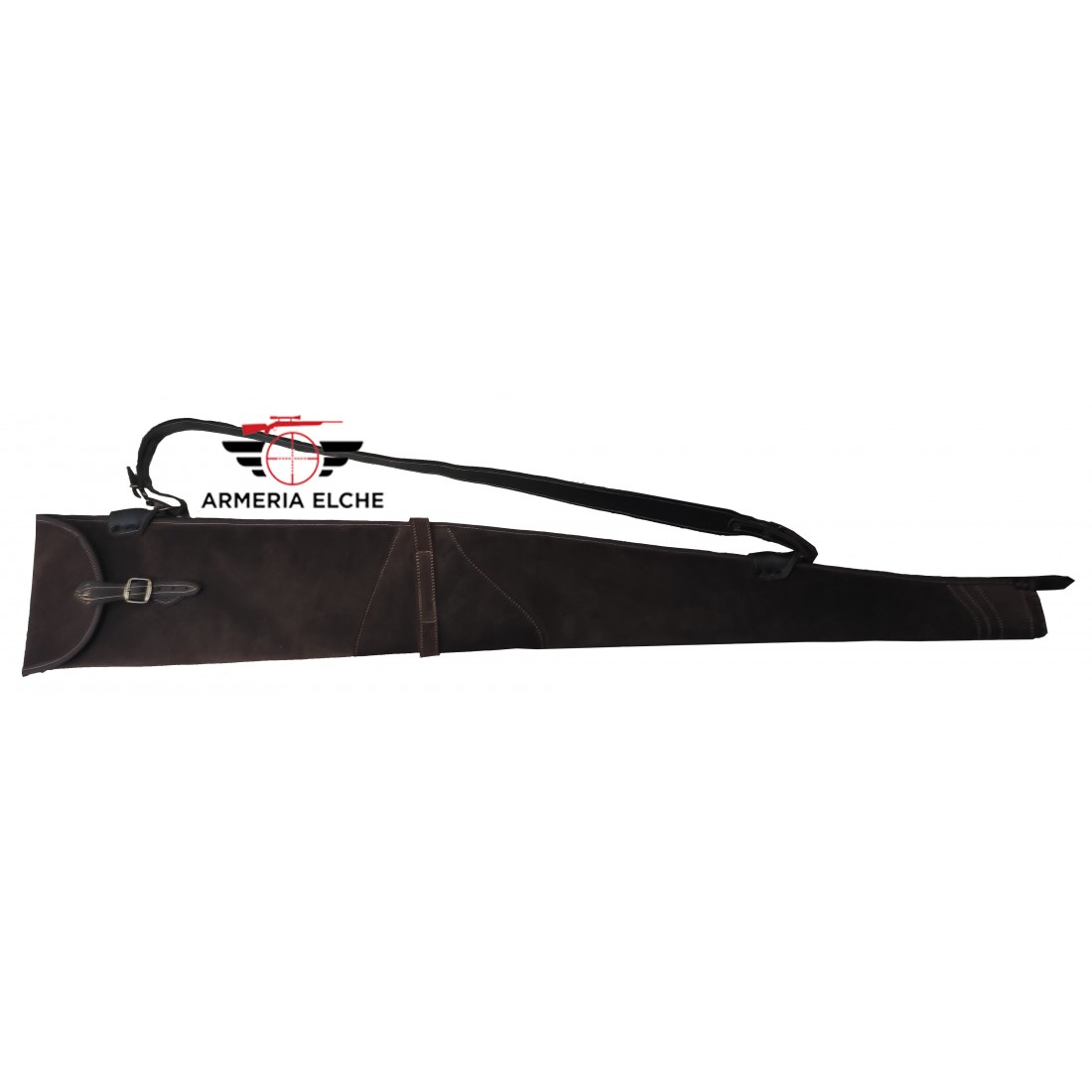 FUNDA RIFLE CON VISOR 130 CM VERNEY CARRON VERDE Y MARRON